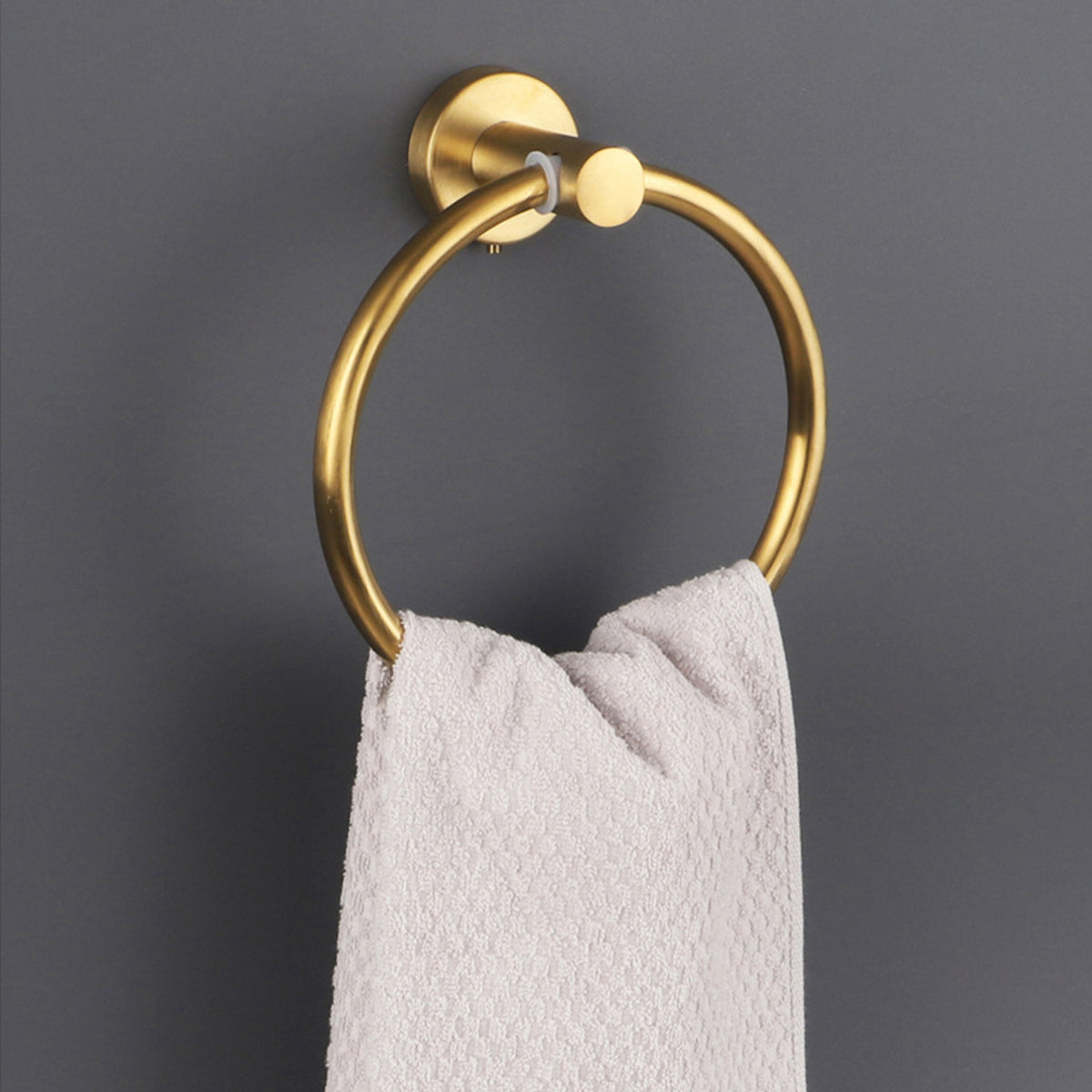 Wall Mounted Bathroom Towel Ring 180 Degree Swivel