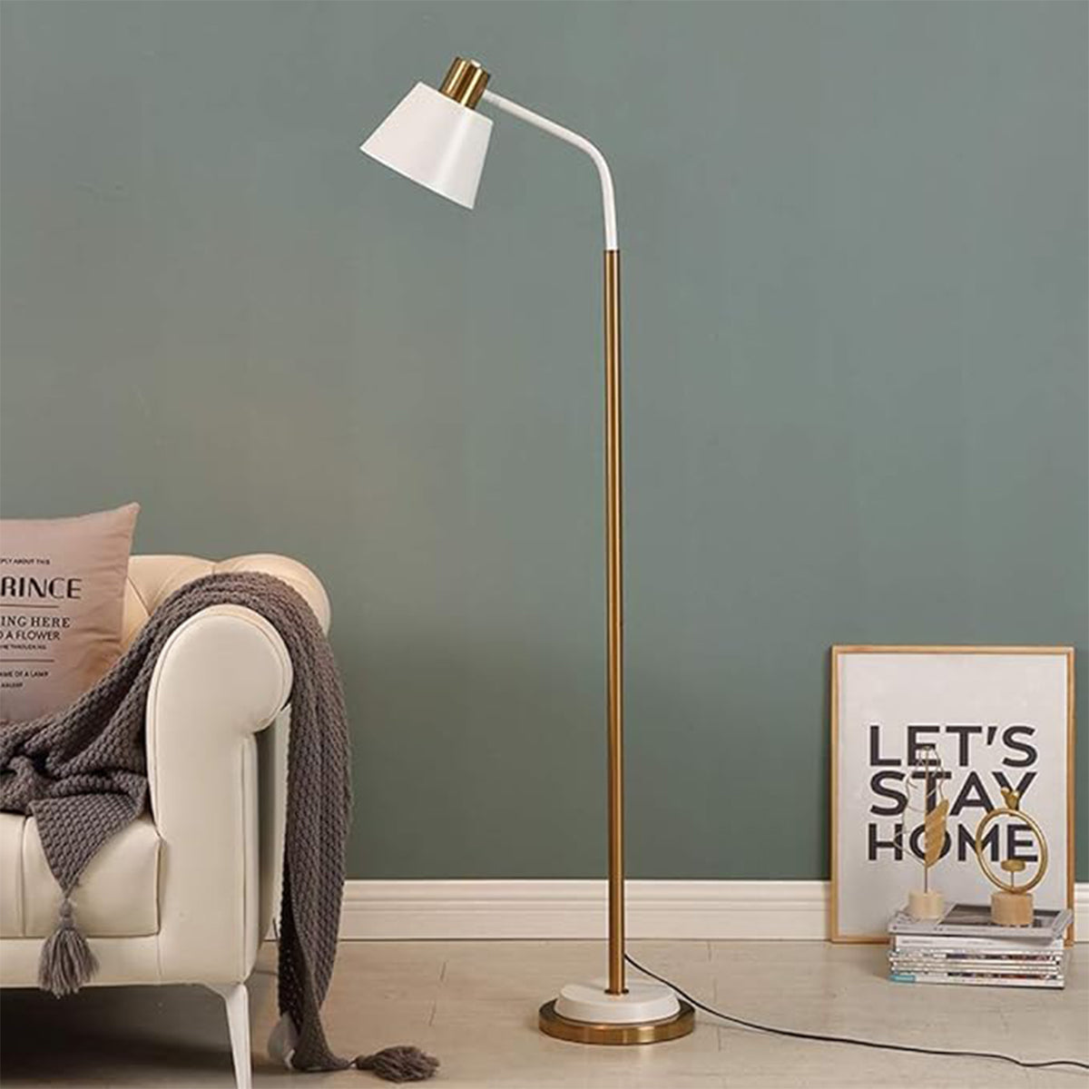 Modern Floor Lamp Rotatable Shade with 5W LED for Bedroom