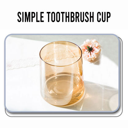 2Pcs Hotel Household Glass Toothwash Cups Set