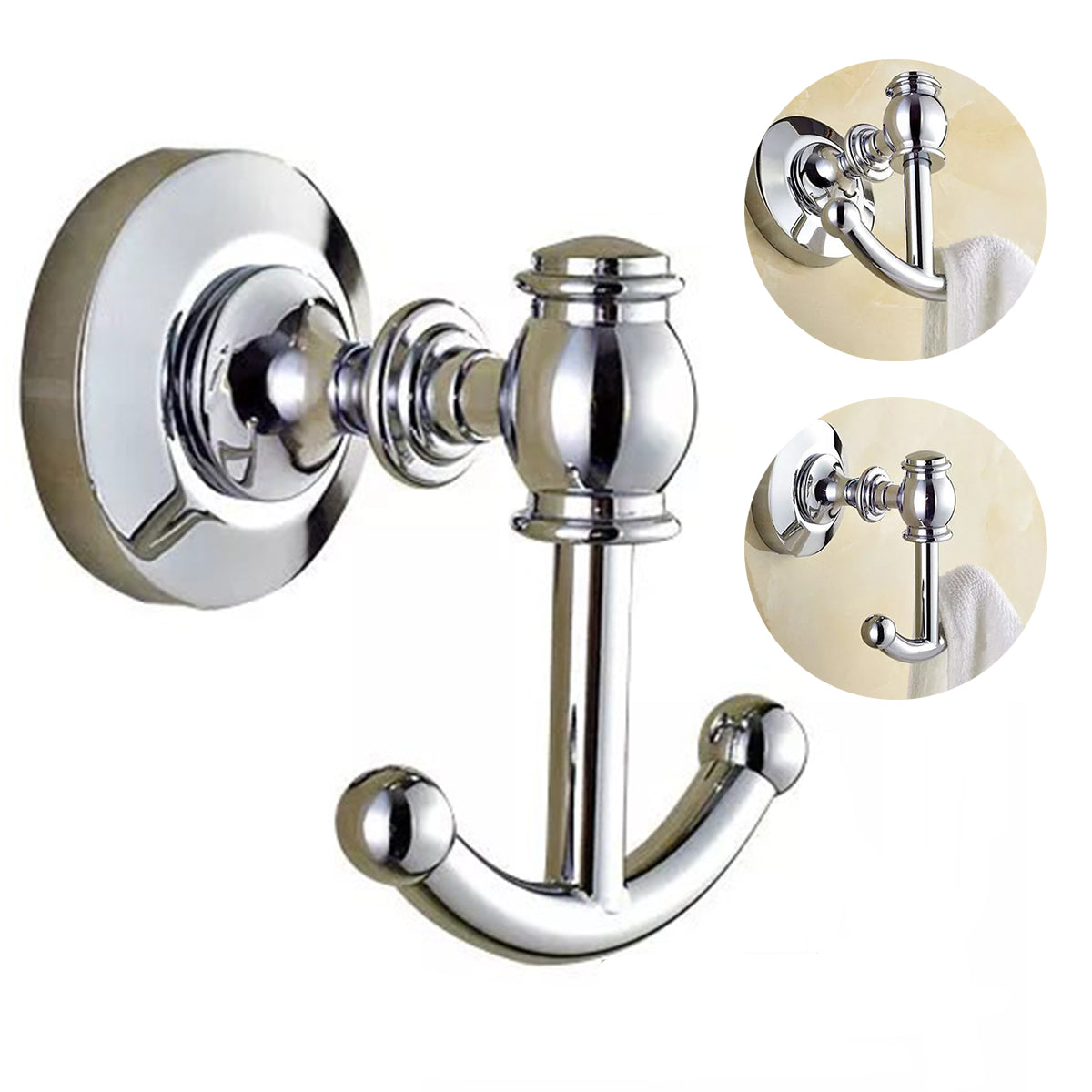 Solid Copper Wall Coat Hook for Entryway Bathroom Towels