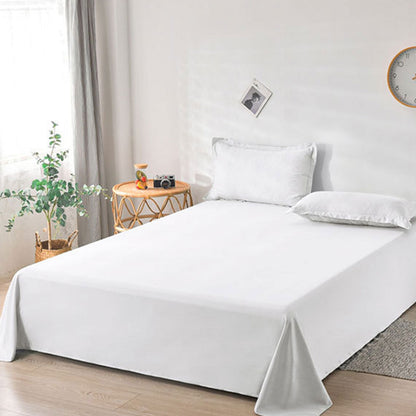 Hotel Quality White Bed Sheets Soft Microfiber Bedding for Home or Motel