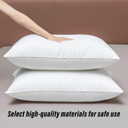 Hotel Quality White Cotton Pillow Core Insert Pair