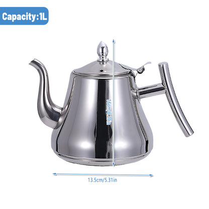 Thickened Stainless Steel Teapot Kettle With Strainer for Hotel Service