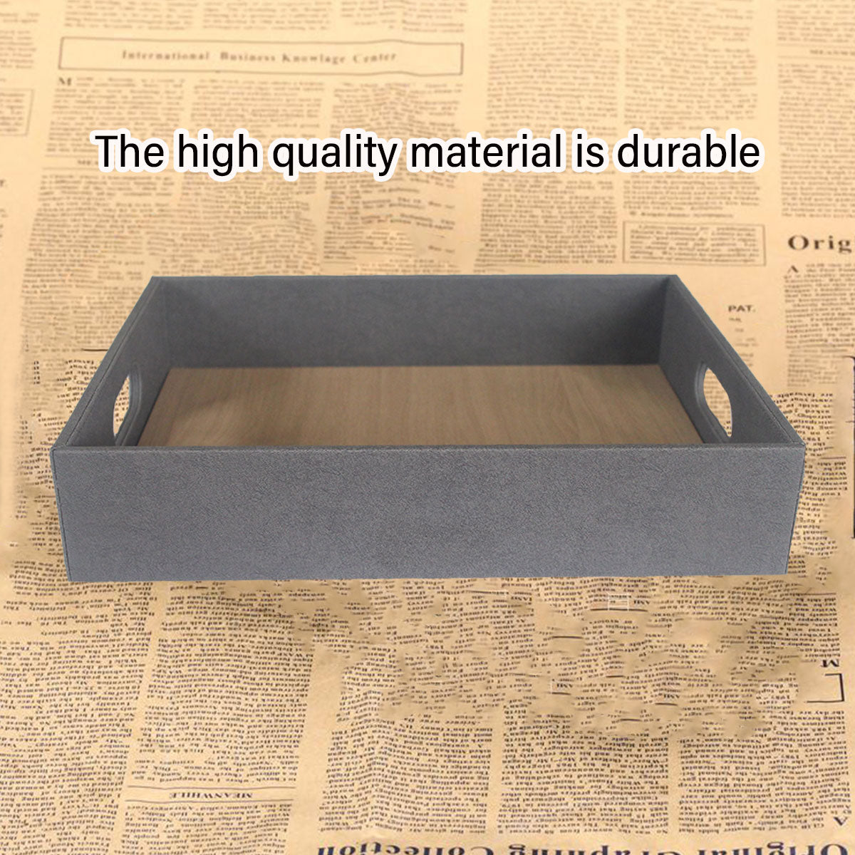 Hotel Shoe Basket Tray Faux Leather Organiser for Guest Room