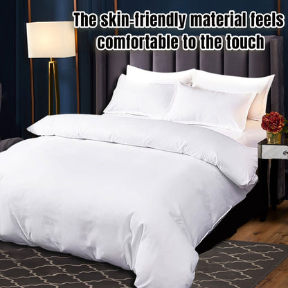 White Duvet Cover Soft Fabric Easy Care for Hotels and Homes