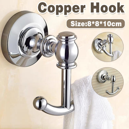 Solid Copper Wall Coat Hook for Entryway Bathroom Towels