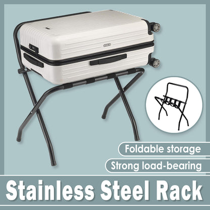 Foldable Luggage Rack Stainless Steel for Hotel Suitcase Support
