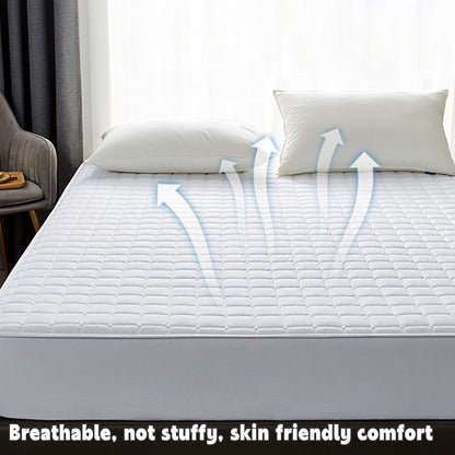 Hotel Mattress Protector Bed Top Cover Waterproof Fitted Sheet