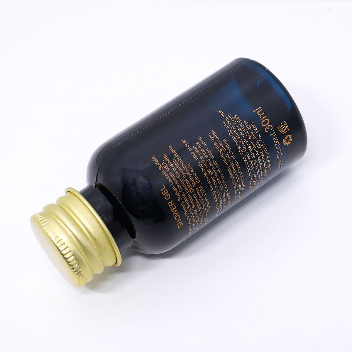 50 Pcs 30ml White Tea Hotel Toiletry Bottles with Screw Cap