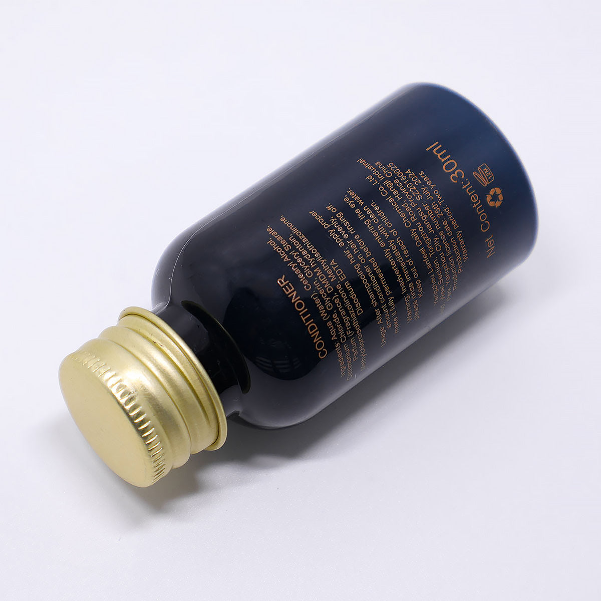 50 Pcs 30ml White Tea Hotel Toiletry Bottles with Screw Cap