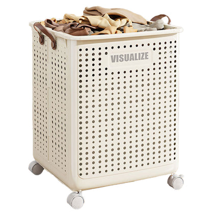 Folding Portable Laundry Basket Multifunctional Storage for Bathroom Household