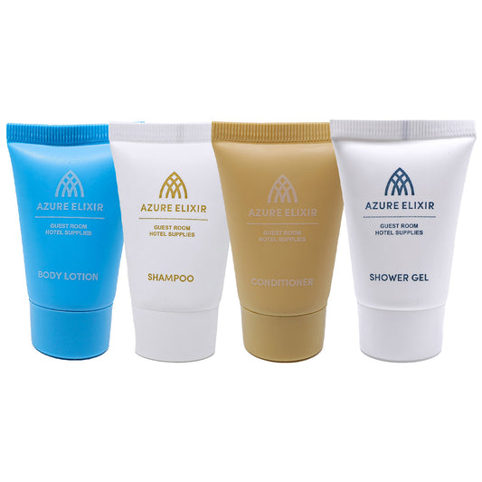 50pcs 25ml Hotel Toiletry Bottles Shampoo Conditioner