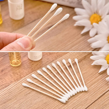 50 Pack Hotel Vanity Kits Cotton Swabs Pad Hair Band