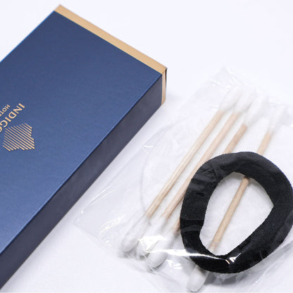 50 Pack Hotel Vanity Kits Cotton Swabs Pad Hair Band
