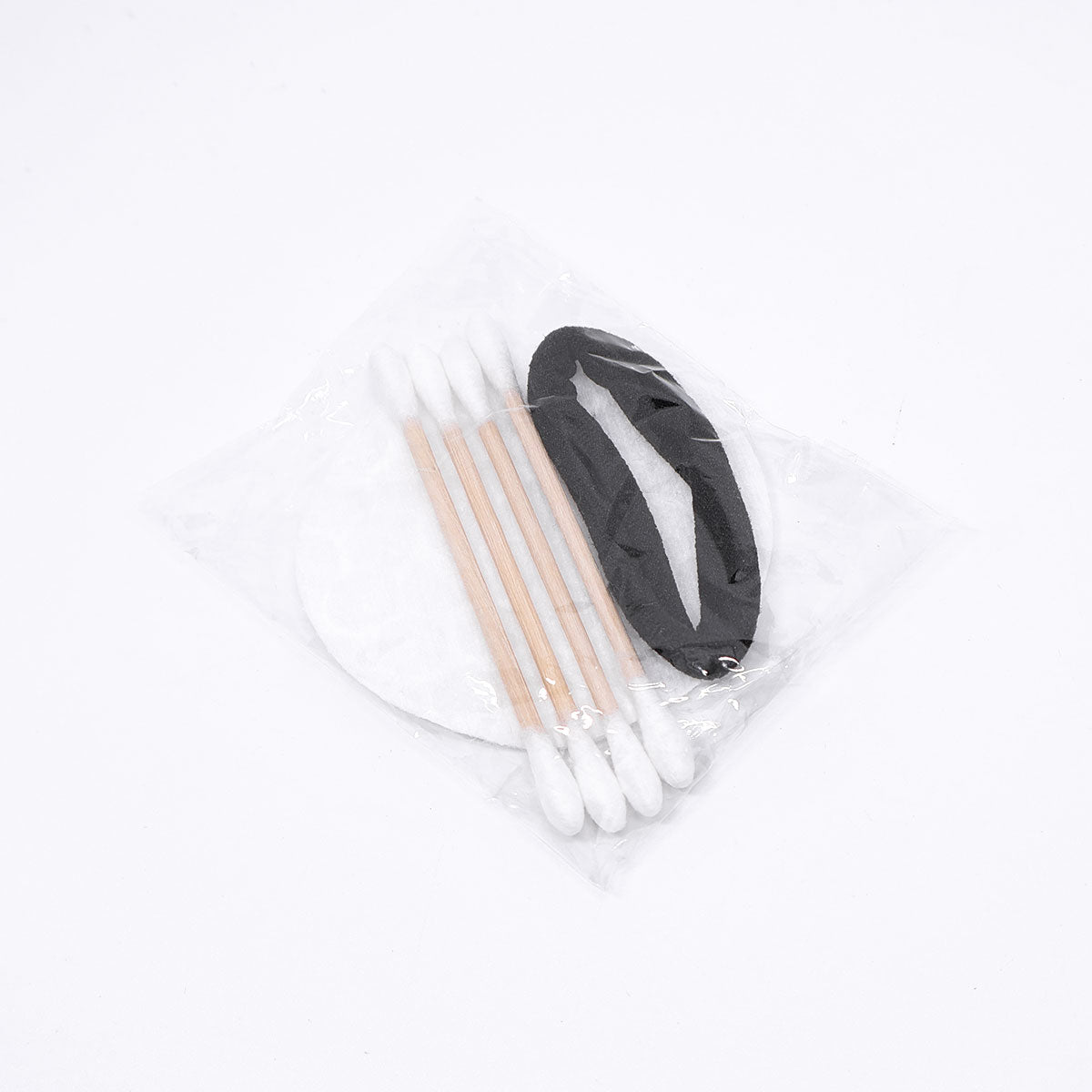 50 Pack Hotel Vanity Kits Cotton Swabs Pad Hair Band