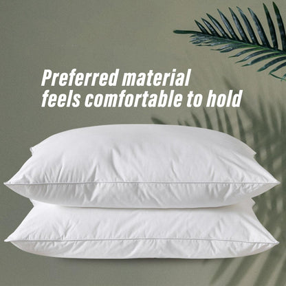 Hotel Quality White Cotton Pillow Core Insert Pair