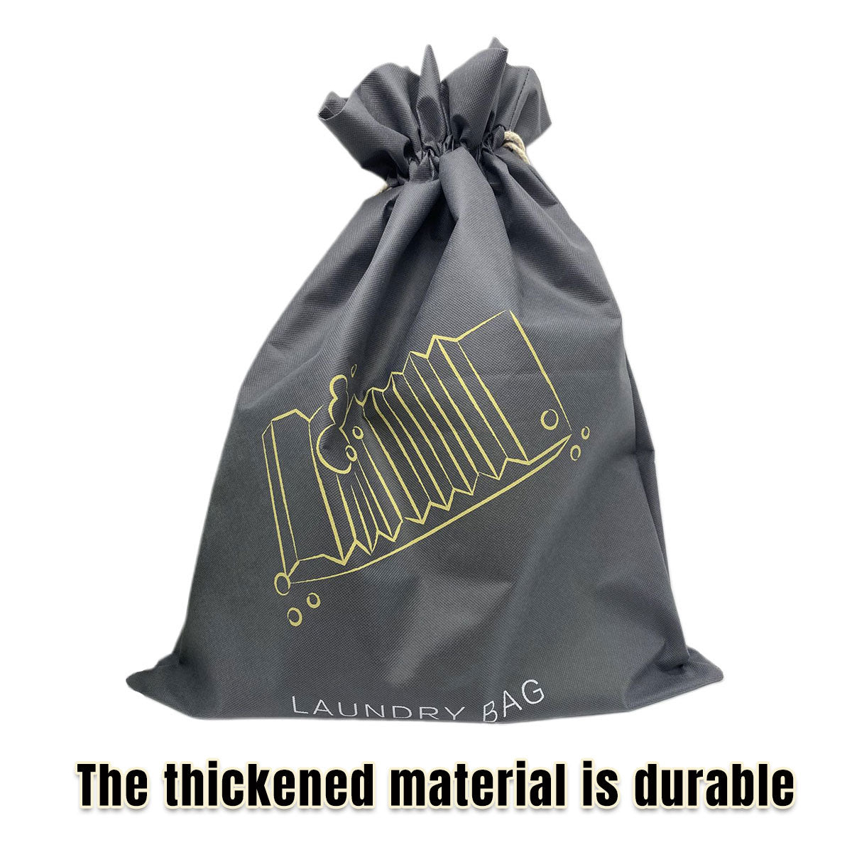 50 PCS Drawstring Laundry Bags Large Non Woven for Travel Hotels