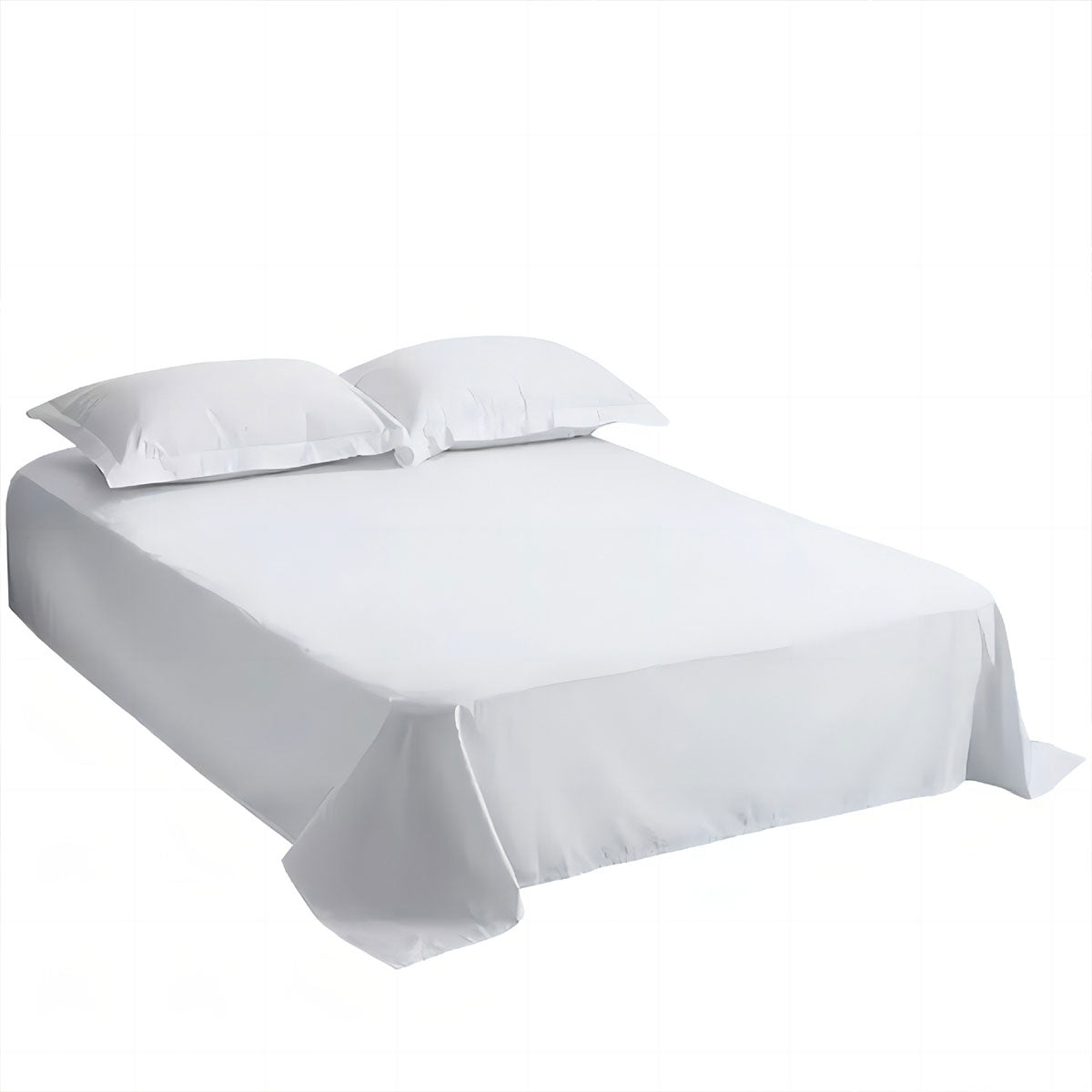 Hotel Quality White Bed Sheets Soft Microfiber Bedding for Home or Motel