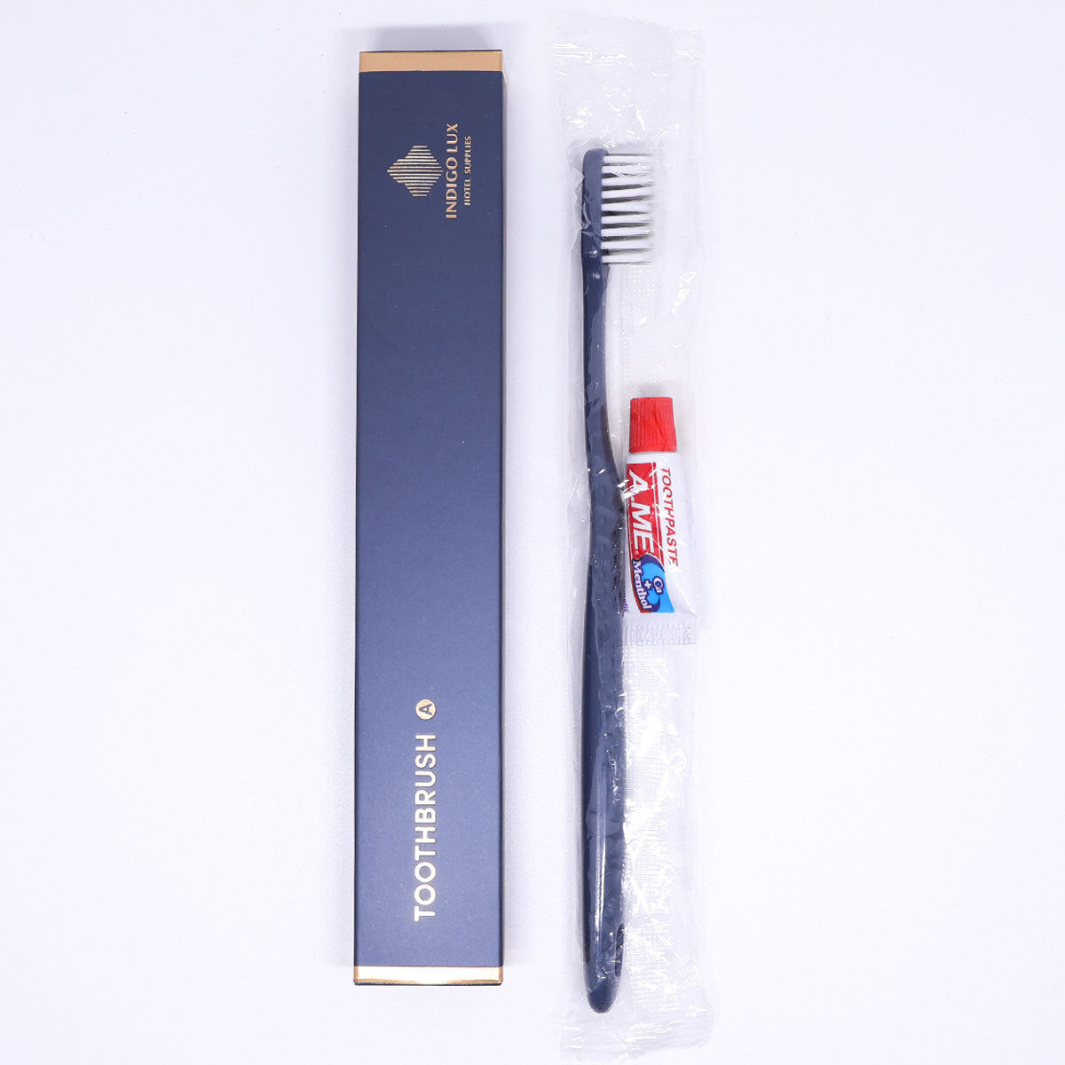 50 Sets Wrapped Toothbrush and 5g Toothpaste for Hotel Guests