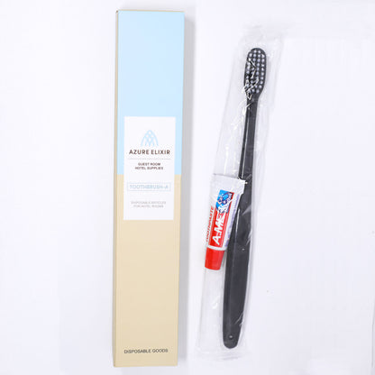 50 Sets Wrapped Toothbrush and 5g Toothpaste for Hotel Guests