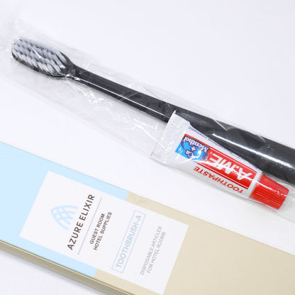 50 Sets Wrapped Toothbrush and 5g Toothpaste for Hotel Guests