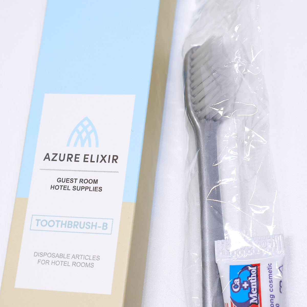50 Sets Wrapped Toothbrush and 5g Toothpaste for Hotel Guests
