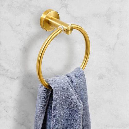 Wall Mounted Bathroom Towel Ring 180 Degree Swivel
