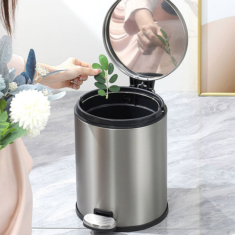 Trash Can 6L Double Layer Foot Pedal with Lid for Kitchen Bathroom