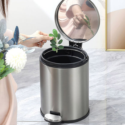 Trash Can 6L Double Layer Foot Pedal with Lid for Kitchen Bathroom