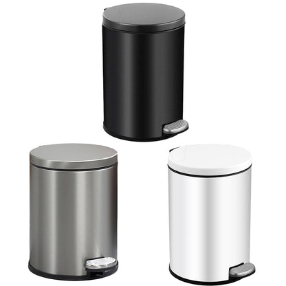 Trash Can 6L Double Layer Foot Pedal with Lid for Kitchen Bathroom