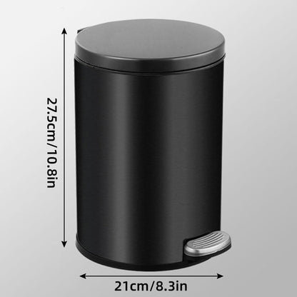 Trash Can 6L Double Layer Foot Pedal with Lid for Kitchen Bathroom