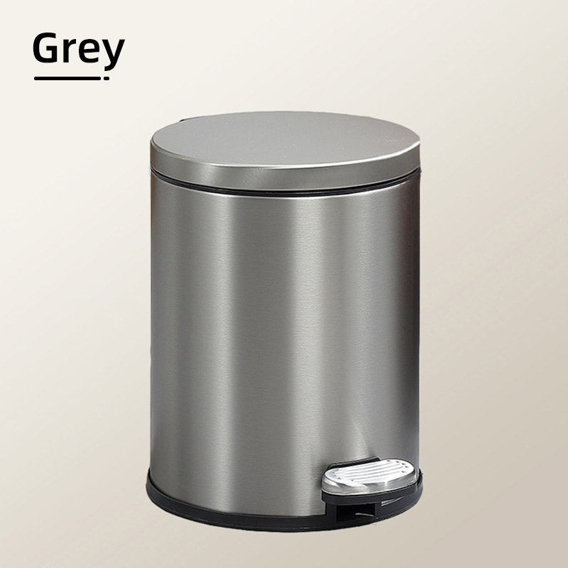 Trash Can 6L Double Layer Foot Pedal with Lid for Kitchen Bathroom