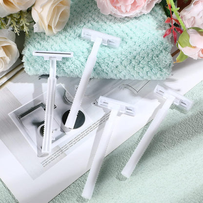 50pcs Disposable Razors with 5g Shaving Cream Set