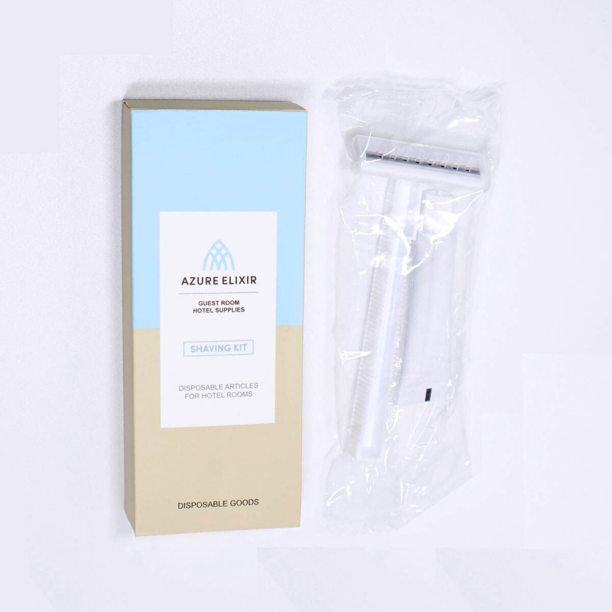 50pcs Disposable Razors with 5g Shaving Cream Set