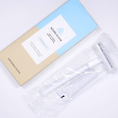 50pcs Disposable Razors with 5g Shaving Cream Set