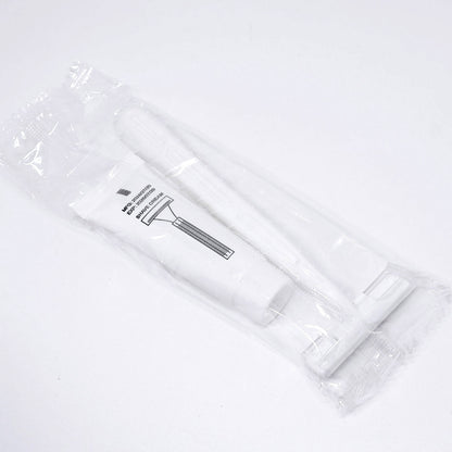 50pcs Disposable Razors with 5g Shaving Cream Set