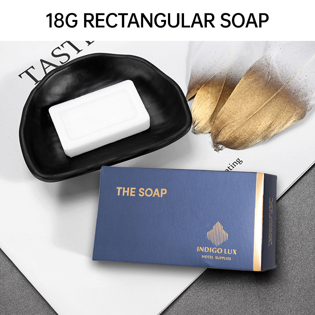 50pcs Hotel Soap Bars for Guesthouse Bathroom Travel Toiletries Set