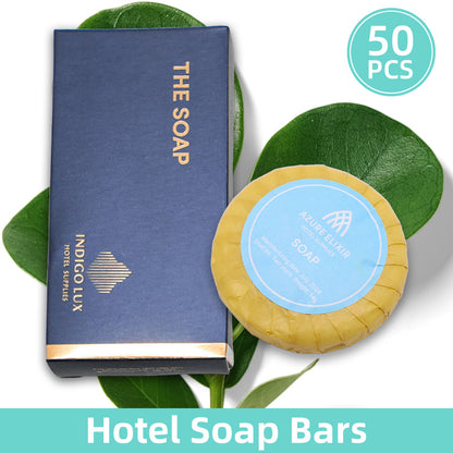 50pcs Hotel Soap Bars for Guesthouse Bathroom Travel Toiletries Set