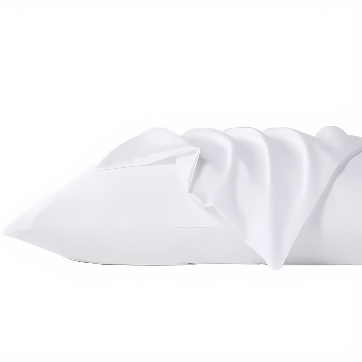 White Pillowcase 80x50cm Soft Polyester for Hotel Rooms