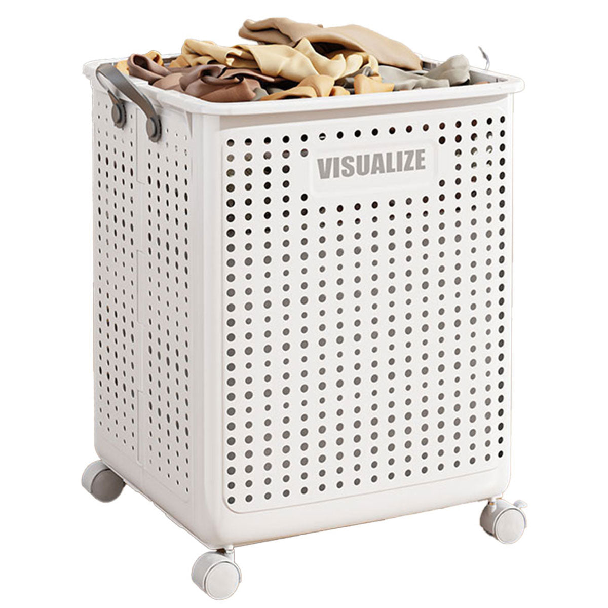 Folding Portable Laundry Basket Multifunctional Storage for Bathroom Household