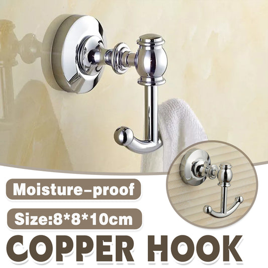 Solid Copper Wall Coat Hook for Entryway Bathroom Towels