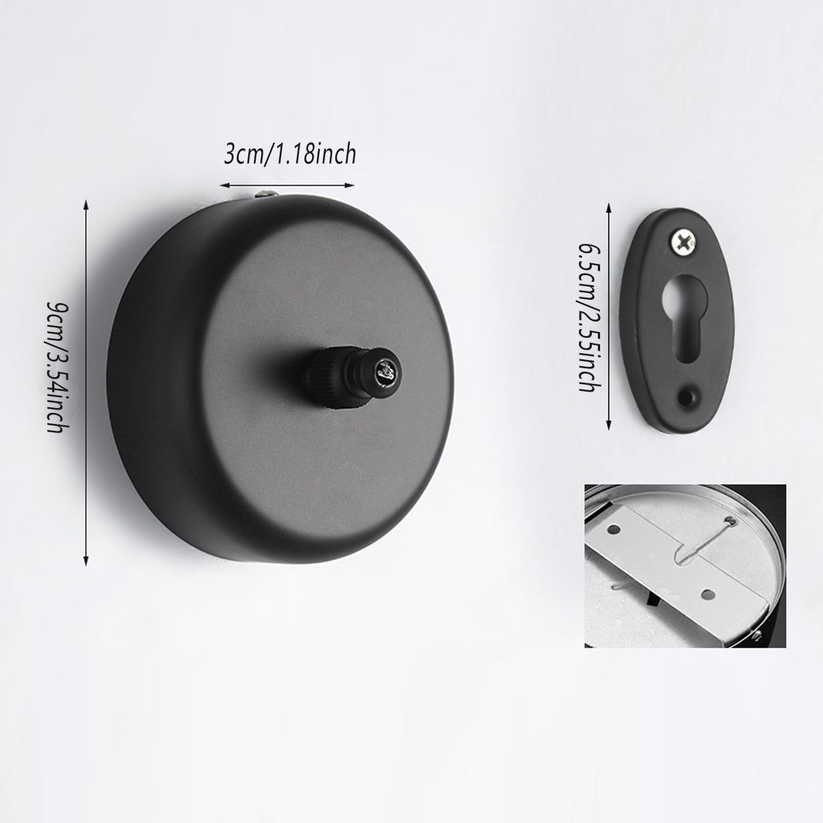 Black Retractable Clothesline Wall Mounted for Bathroom and Balcony