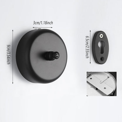 Black Retractable Clothesline Wall Mounted for Bathroom and Balcony