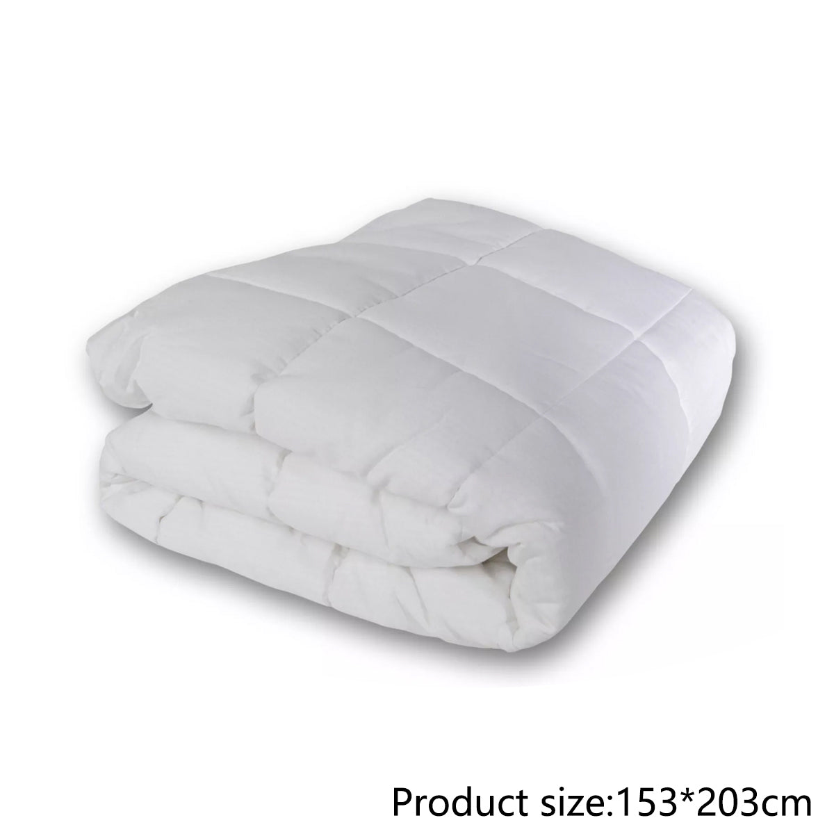 Hotel Mattress Comfort Pad Waterproof Box Quilted White