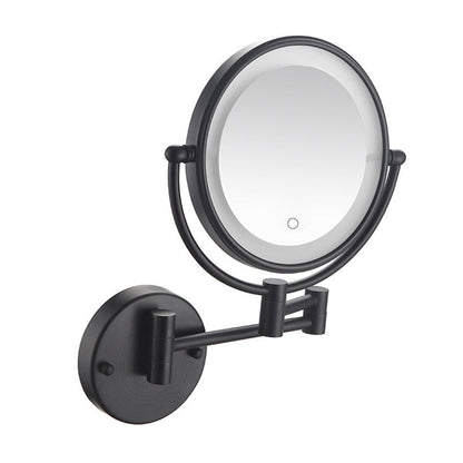 Wall Mounted Folding Makeup Mirror 5x with Light