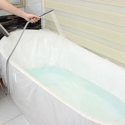 30pcs Disposable Bath Liners Waterproof Film for Hotels