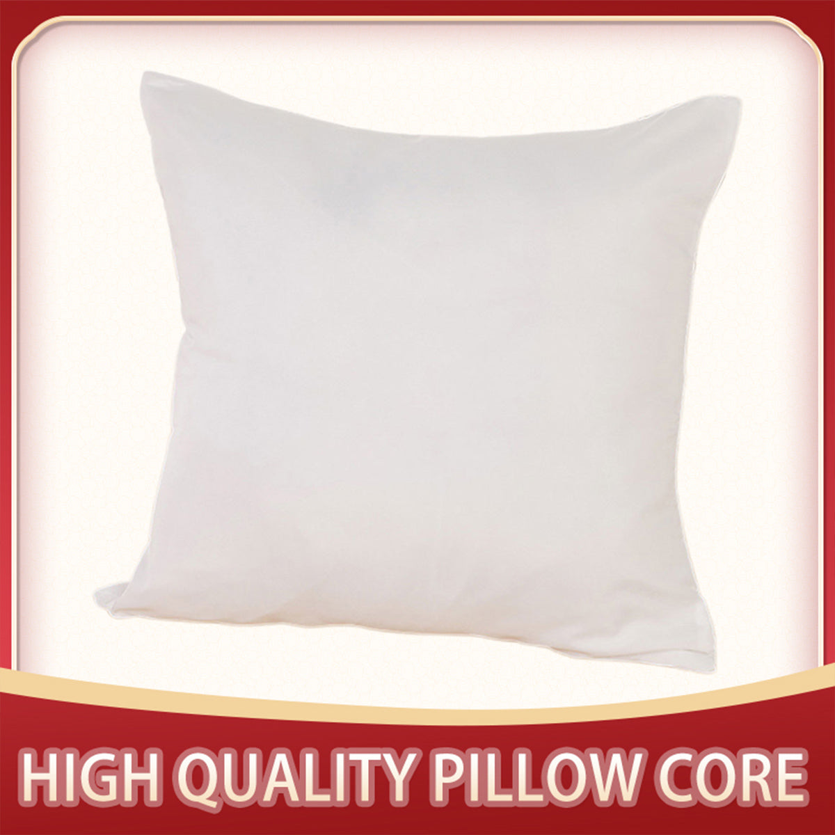 White Cotton Pillow Core with Anti Feather Sanding Cloth