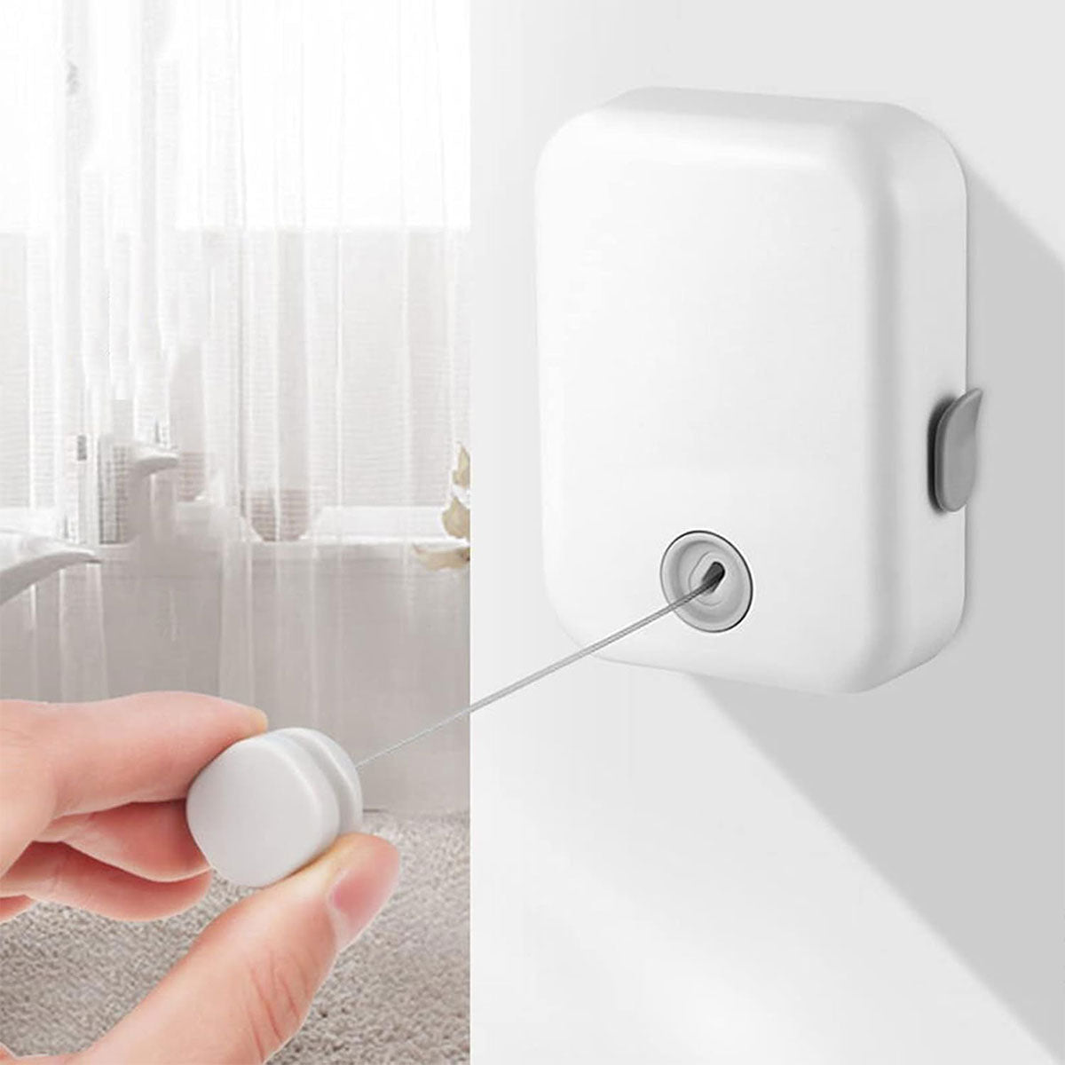 Retractable Stainless Steel Clothesline 4.3m Wall Mount