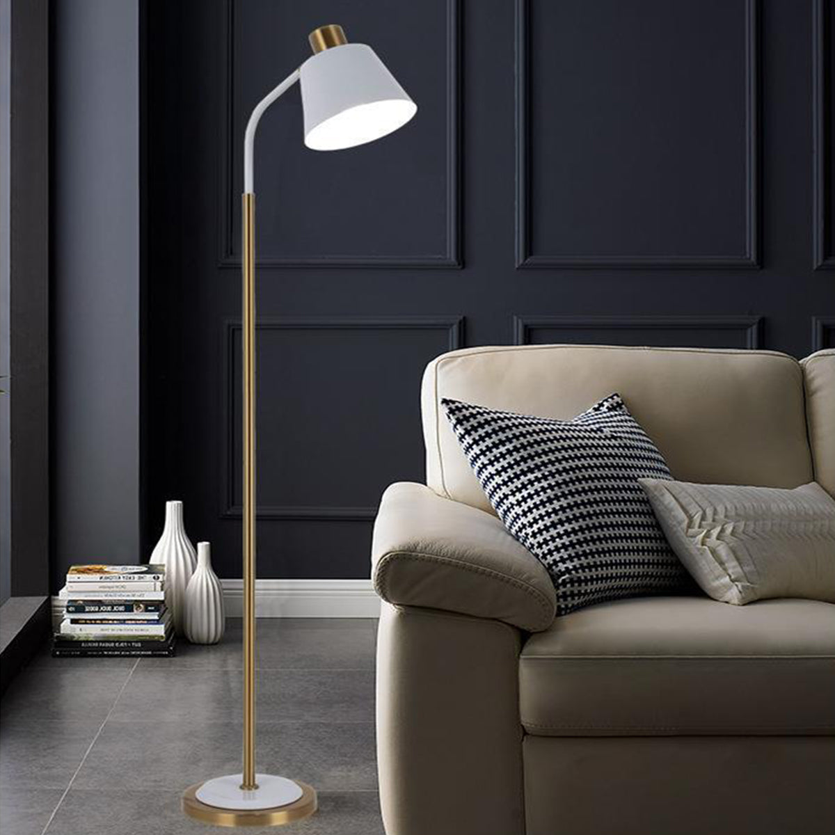 Modern Floor Lamp Rotatable Shade with 5W LED for Bedroom