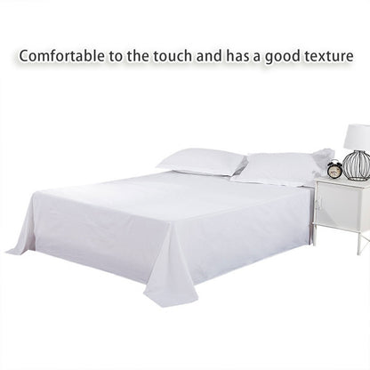 Hotel Quality White Bed Sheets Soft Microfiber Bedding for Home or Motel